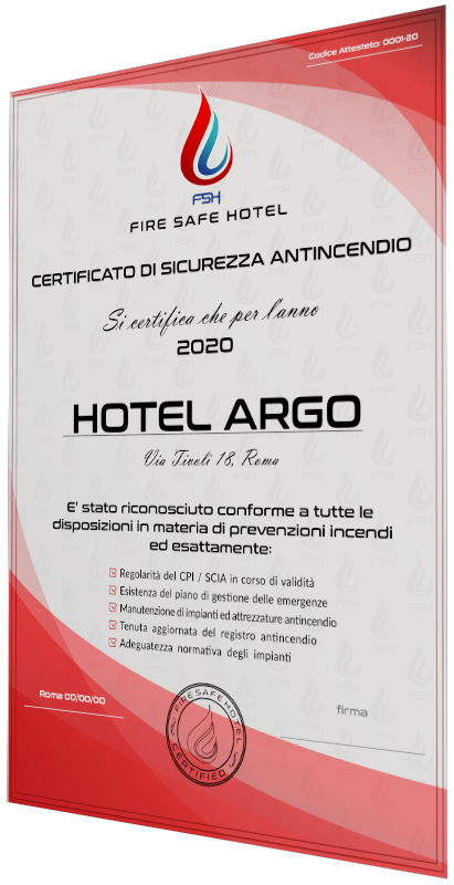 Certificazione Fire Safe Hotel